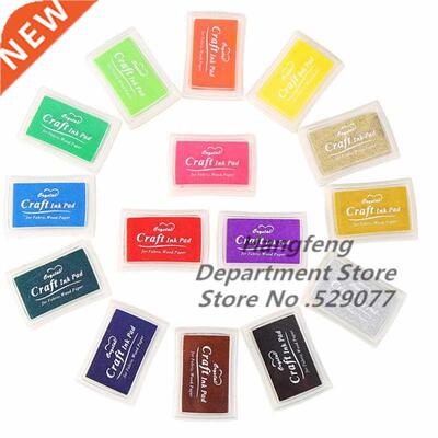 15pcs/lot Colorful Oil Based ink pad Stamp planner scrapbook