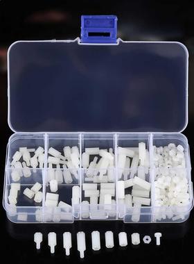 200pcs M2.5 Nylon Male Female Hex Standoff Bolts Nuts Assort