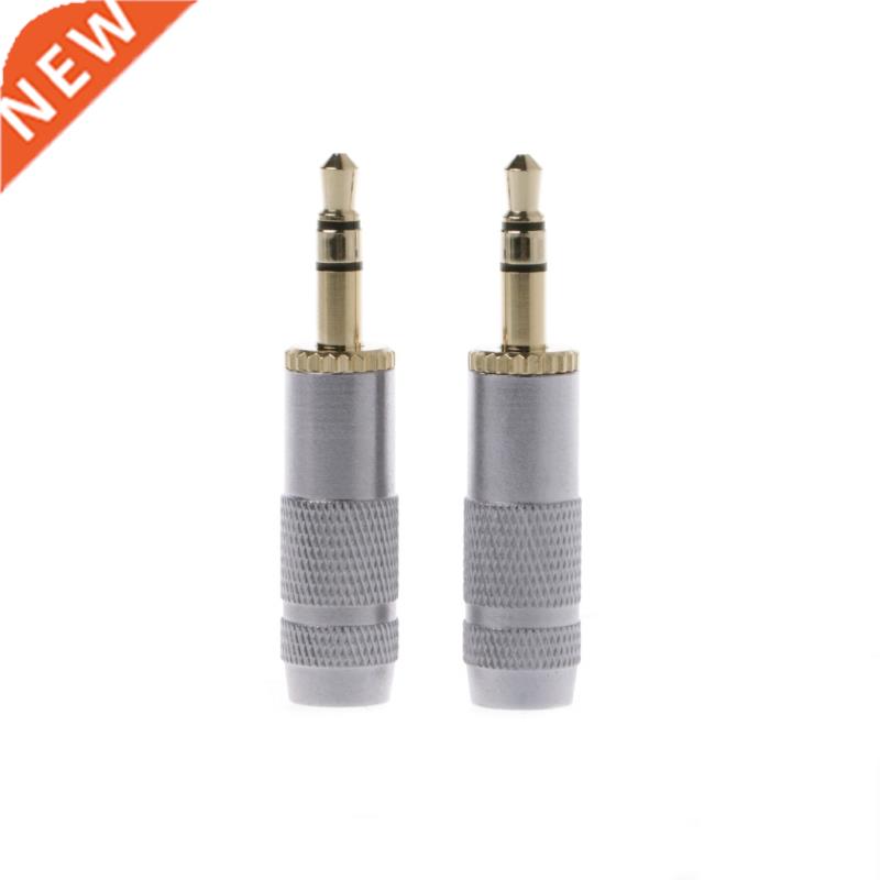 2 Pcs Gold Plated Stereo 3.5mm 3 Pole Repair Headphone Jack