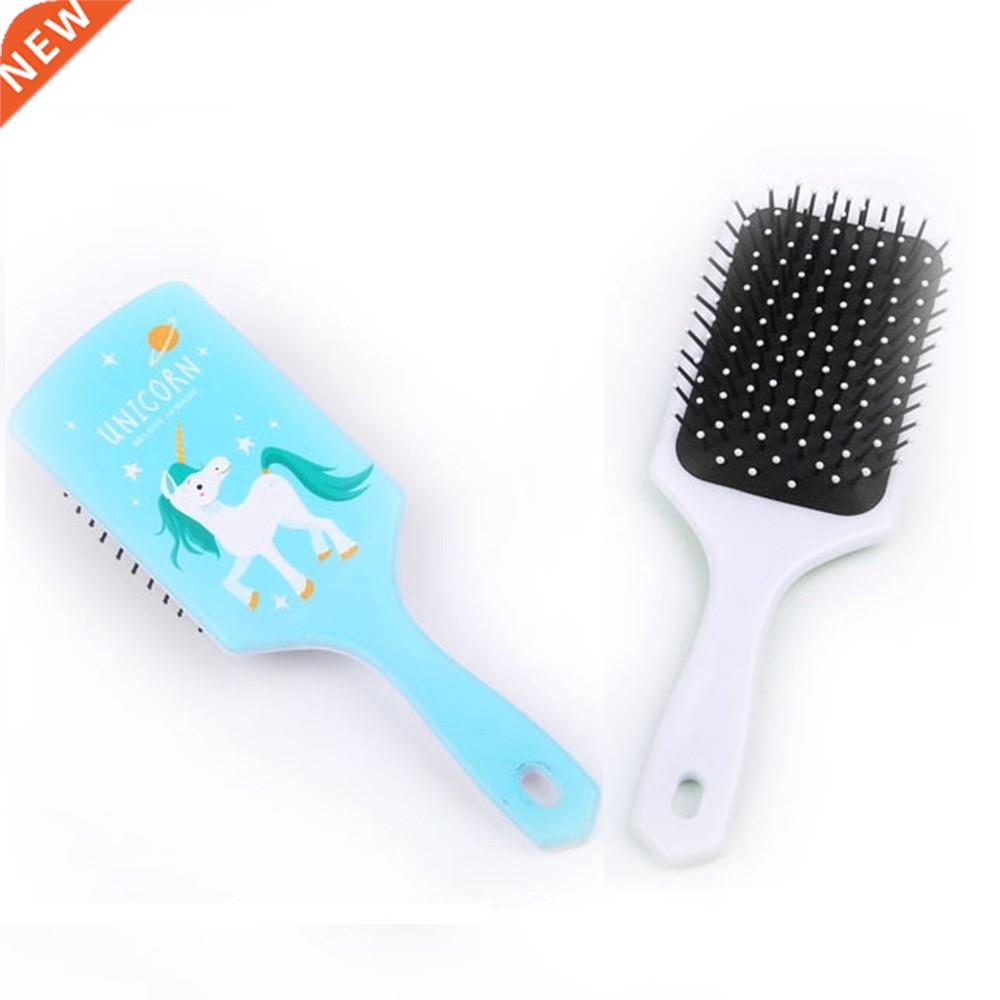 Hair-Brush Comb-Shower Unicorn Detangle Anti-Static Cute Mas