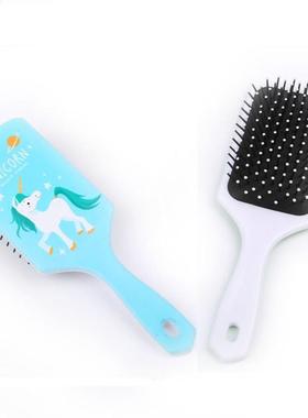 Hair-Brush Comb-Shower Unicorn Detangle Anti-Static Cute Mas
