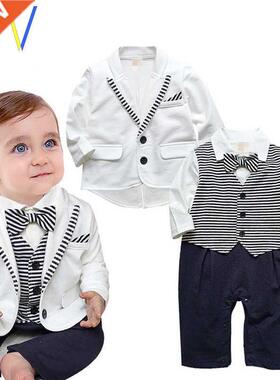 children kids clothes set Newborn boy baby Gentleman dress