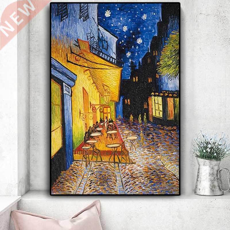 Famous Van Gogh Cafe Terrace At Night Oil Painting Reproduct