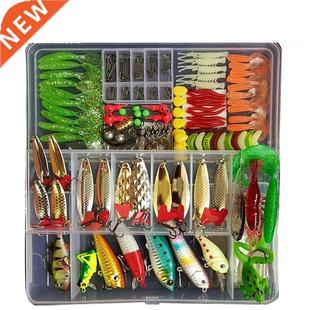 Lures Set Wobblers Kit Metal Plastic Fishing Hard Full Mixed