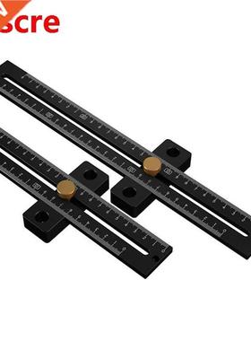 Woodworking Line Scribe T-type Ruler Hole Scribing Ruler Gau
