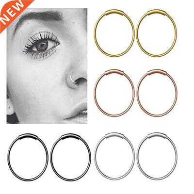 Surgical Steel Nose Hoop Nose Ring Stud Punk Style B