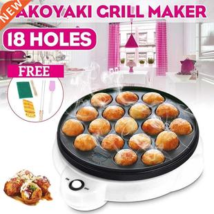 Professional 18 Hole Takoyaki Grill Pan Electric  Home Oc