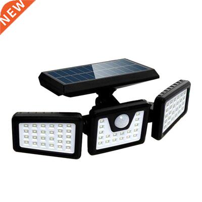 70 LED Solar Lights Outdoor 3 Head Motion Sensor For Yard Ga