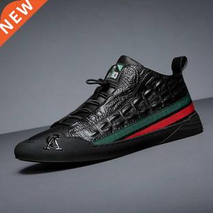 Quality Men rendy Leather Daily High Casual Genuine Shoes