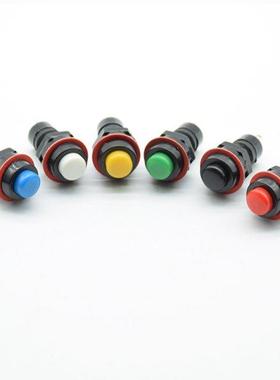 6pcs/lot 10mm Momentary Push Button Switch 6 color red gre