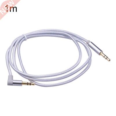 3.5 mm Audio Cable 1/2/3M Nylon Braid Car Amplifier Aux Cord