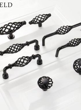 Black Furniture Handles pomos y tiradore Cabinet Knobs and H