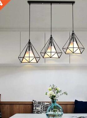 Nordic 3 Heads Long Bar Lighting Chandelier Restaurant Dinin