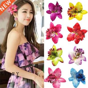Clips Chic Beach Sand Gift Hair Flowers Fashion Women 2PC