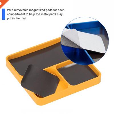 Magnetized Storage Tray Mag-netic Desktop Screws Organizer M