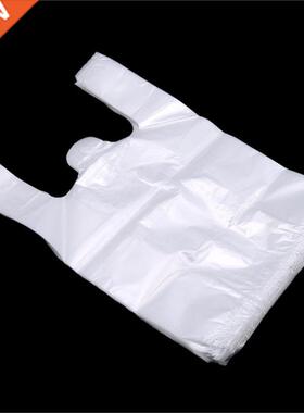 100Pcs Supermarket Plastic Bags With Handle Useful Plastic S