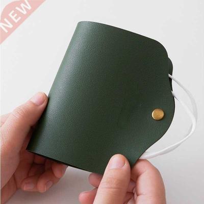 Clip Double Sided Mask Storage Leather Mask Temporary Storag