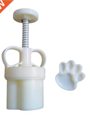 Plastic Mooncake Mold 50g Cat Paw Stamp Cookie Cutter Mould