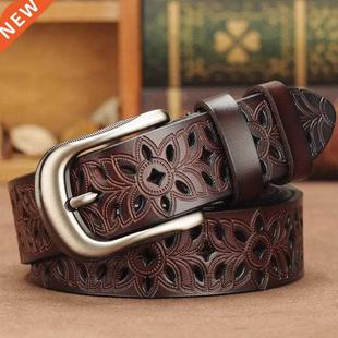 for Women Woman Leather Cowskin Belts Layer Genuine Second