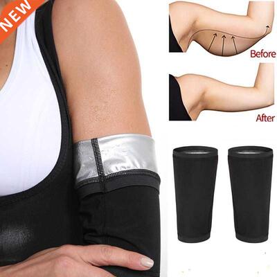 1 Pair Sweat Sauna Arm Band Women Elastic Compression Arm Sh