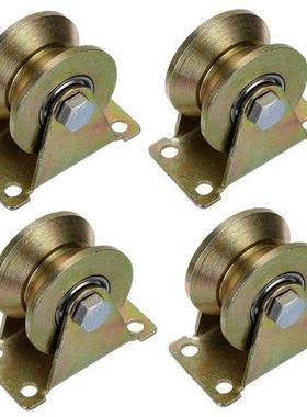 4 Pcs 2 Inch V-Groove Track Wheel Sliding Door Roller for Tr