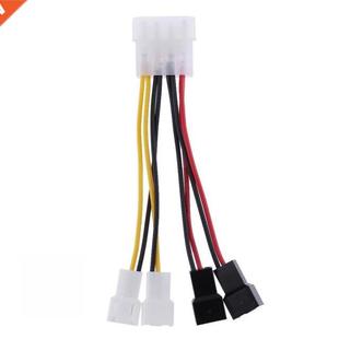 fan Connector Pin Adapter Cable Power Molex 1pcs