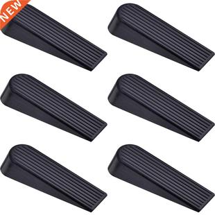 Stop Wedges for Pack Home Stoppers Door Rubber Black