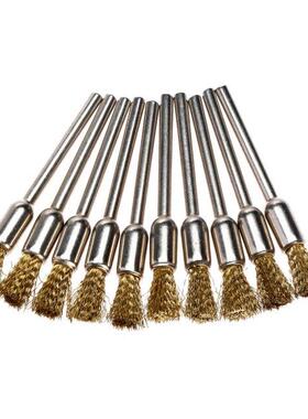 10PCS Dremel Accessores Rotary Brush Brass Pen S Wre B