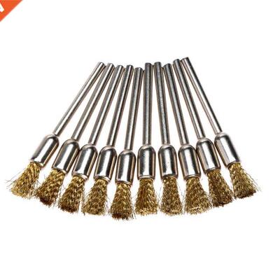 10PCS Dremel Accessores Rotary Brush Brass Pen S Wre B