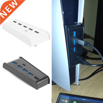 For PS5 6 in 1 USB Hub USB Splitter Expander Hub Adapter wit