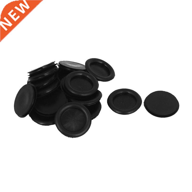 20pcs Black Rubber Closed Blind Blanking Hole Wire Cable Gro