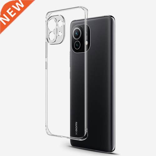 Ultra Thin Clear Case For Xiaomi Mi 11 10 Ultra 10T Lite Red