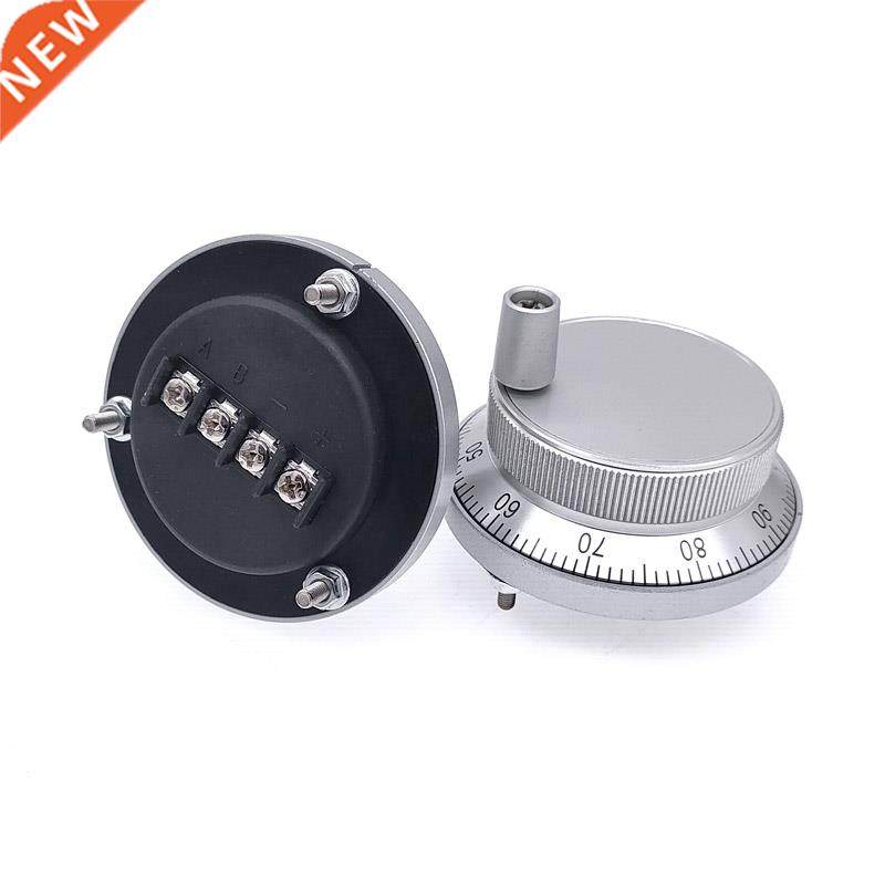 1Pc Handwheel CNC Pulser 60mm Pulse 100 5V 4Pin 6Pins Manual