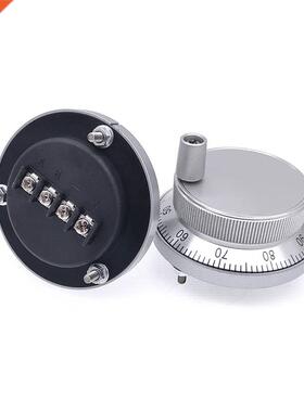 1Pc Handwheel CNC Pulser 60mm Pulse 100 5V 4Pin 6Pins Manual