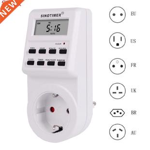 Digital Timer Socket 220/110V Weekly Programmable AU/BR/EU/F