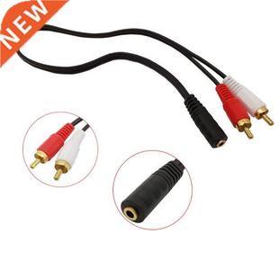 Plug Female RCA Audio Jack Adapter 3.5mm Male Stereo