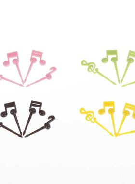 16pcs/set Funny Musical Note Shape Fruit Fork For Cake Desse
