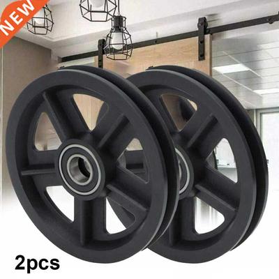 2Pcs Sliding Barn Door Hardware Rollers Door Pulley Wheels H