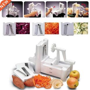Vegetable Spirality Slicer Fruit Cutter Hand Chopper Cranked