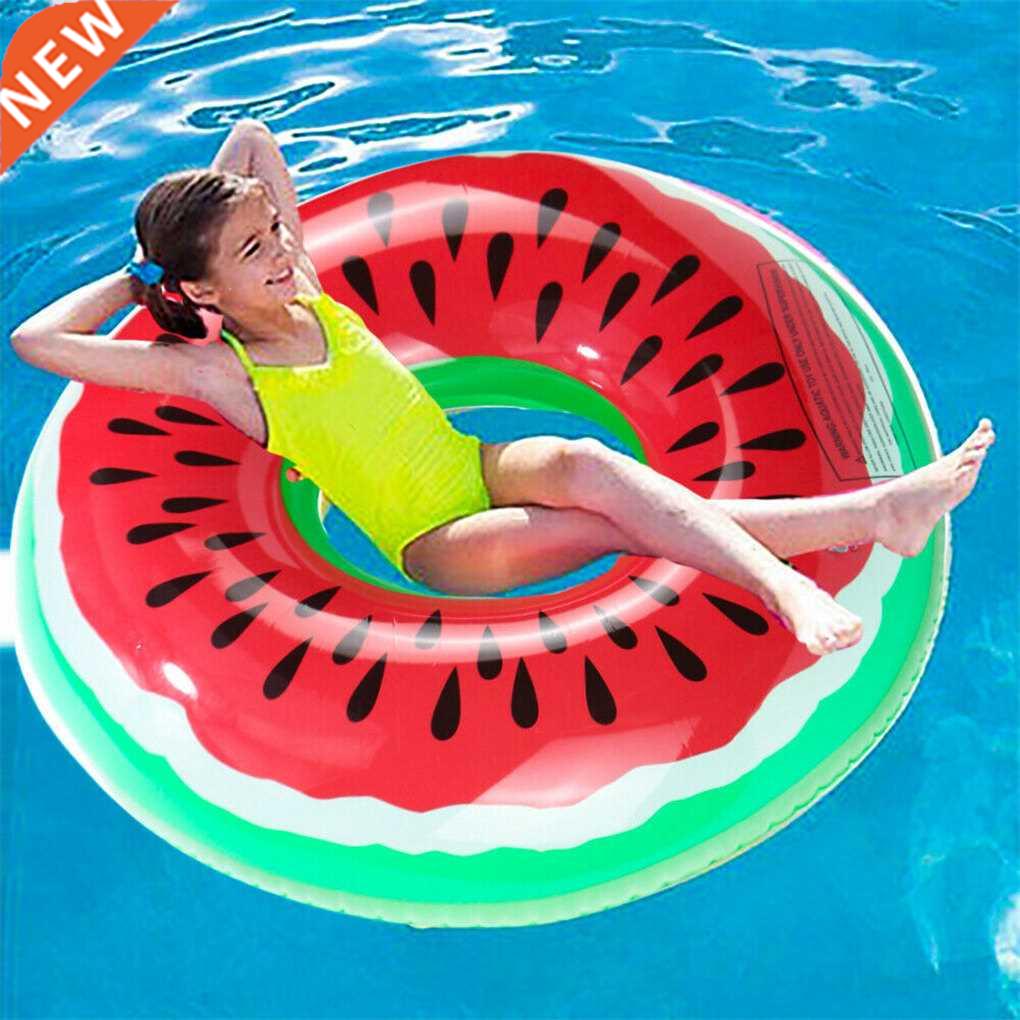 Watermelon Inflatable Pool Float Circle Swimming Ring for Ki
