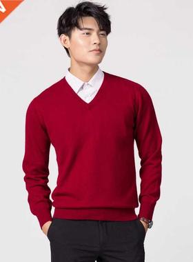Man Pullovers Winter New Fashion Vneck Sweater Hot Sale Wool