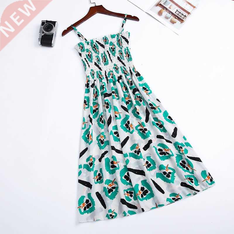 12 Color Summer Women Floral Dress 2021 Femail Sleeveless Sl