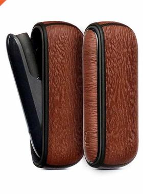 4 Colors ree Style Wood ver for Iqos 3 Leather Case Pouch Ba
