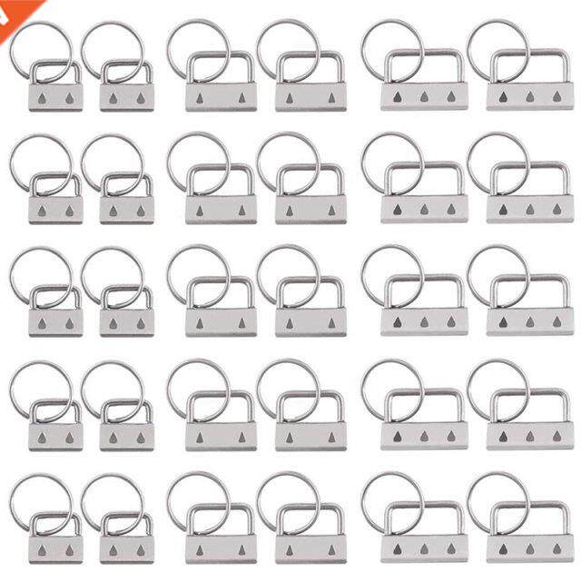 Key Fob Hardware Set,Lanyard Wristlet Keychain Hardware with