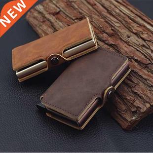 Card Credit Holder Men Automatic RFID Multifunction Business
