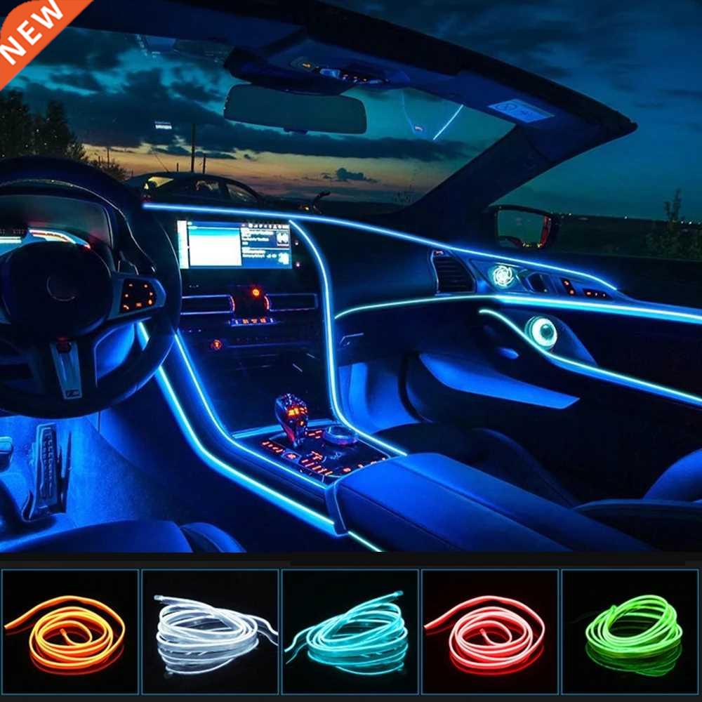 1M/2M/3M/5M Car Interior Led Decorative Lamp EL Wiring Neon