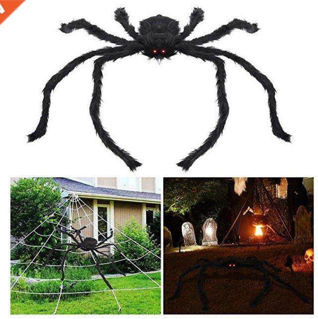 1Pc 30cm/50cm/60cm Super Big Plush Spider Made of Wire and P