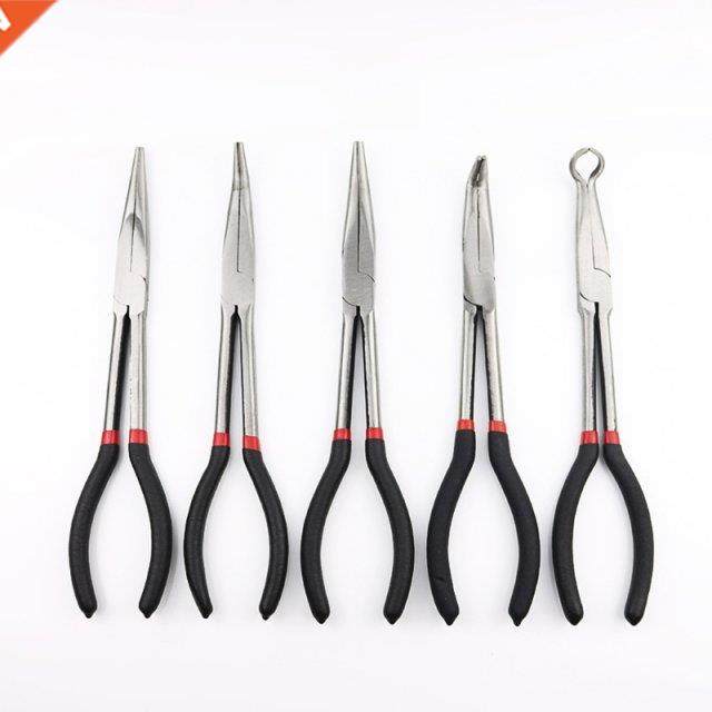 5Pcs Long Reach Plier Set Straight 90° 45° 20° B