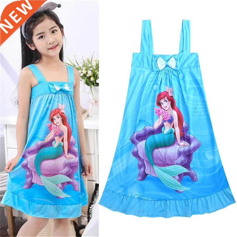 Girls Summer Dress Mermaid Kids Dresses for Girls Dress Slee