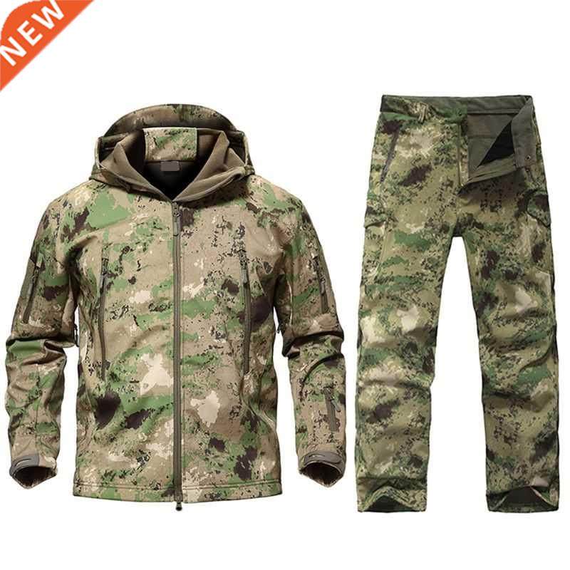 Outdoor Tactical Military Jacket Men TAD Softshell Fleece Ca